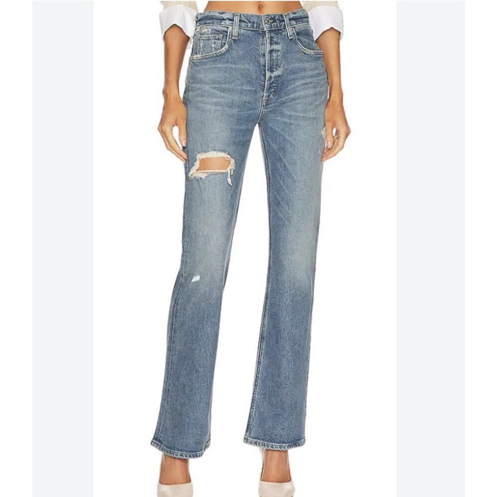 Citizens of Humanity Libby High Rise Bootcut Jeans 30 Arthouse Distressed Preppy